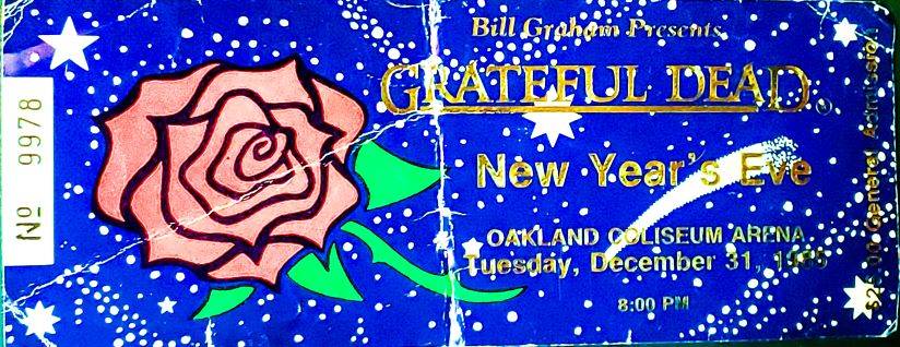  My Grateful Dead Ticket for New Years Eve 12-31-85