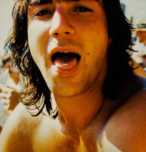 Dead Tour Head George Jurdy adding a second hit to his buzz. Laguna Seca 1987