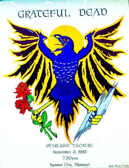Grateful Dead Bootleg Poster  Kansas City Missouri 9-3-85